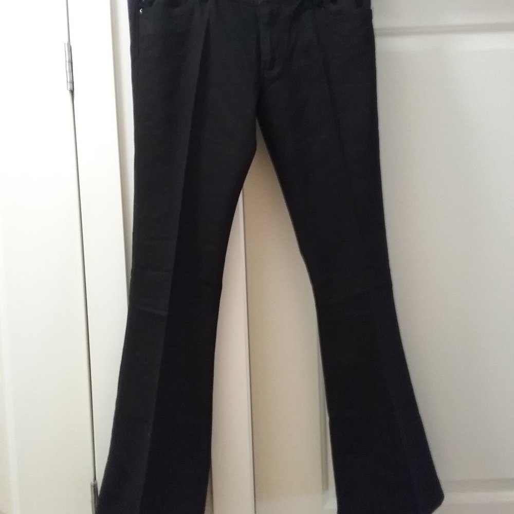 Victoria Beckham black bell bottom  flair  jeans  low rise